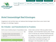 Tablet Screenshot of hotel-sonnenhuegel.de